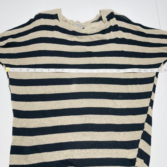 Vince Dolman Short Sleeve Stripe Sweater Size XS Cotton Lightweight - Picture 8 of 10